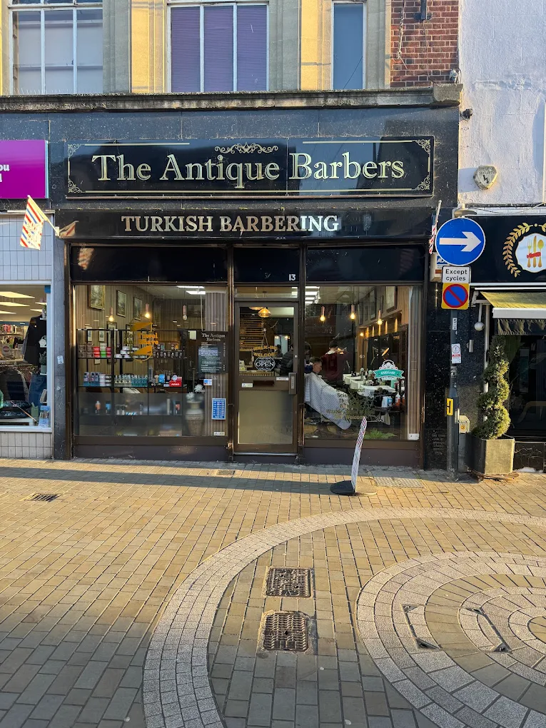 The Antique Barbers storefront